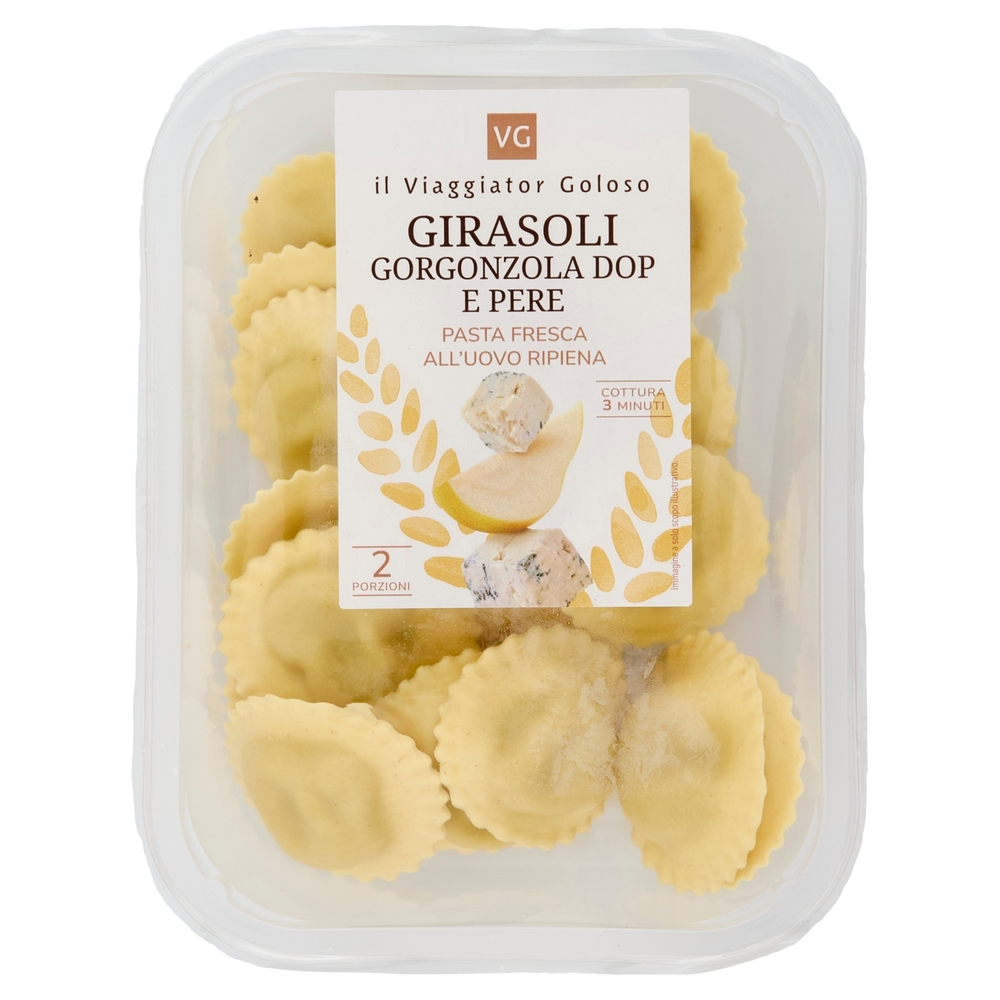 Girasoli Gorgonzola DOP e Pere Il Viaggiator Goloso